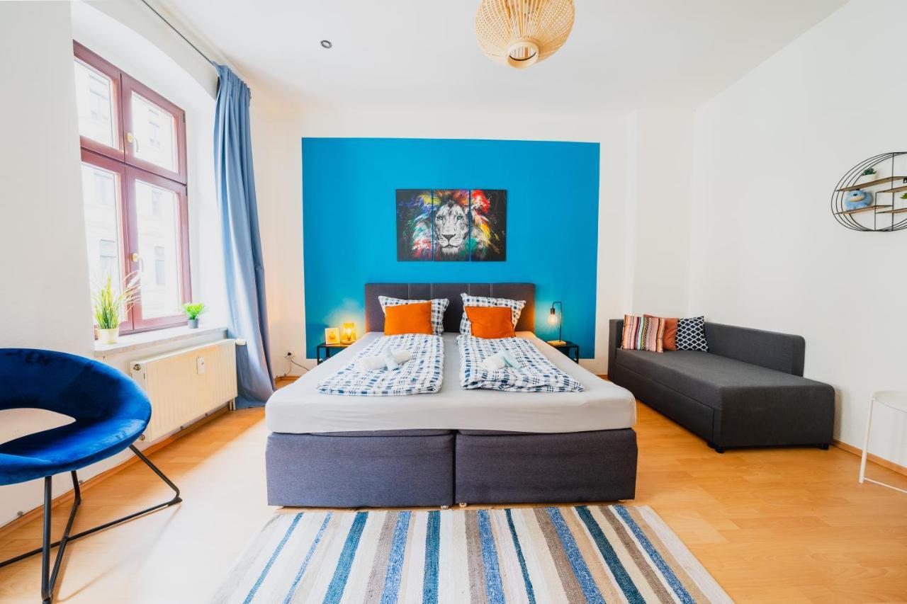 Blue Chili 08 - Magdeburg 2-Zimmer Altbau, Wi-Fi, 5 Pax Exteriör bild
