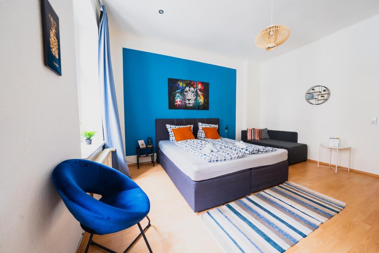 Blue Chili 08 - Magdeburg 2-Zimmer Altbau, Wi-Fi, 5 Pax Exteriör bild